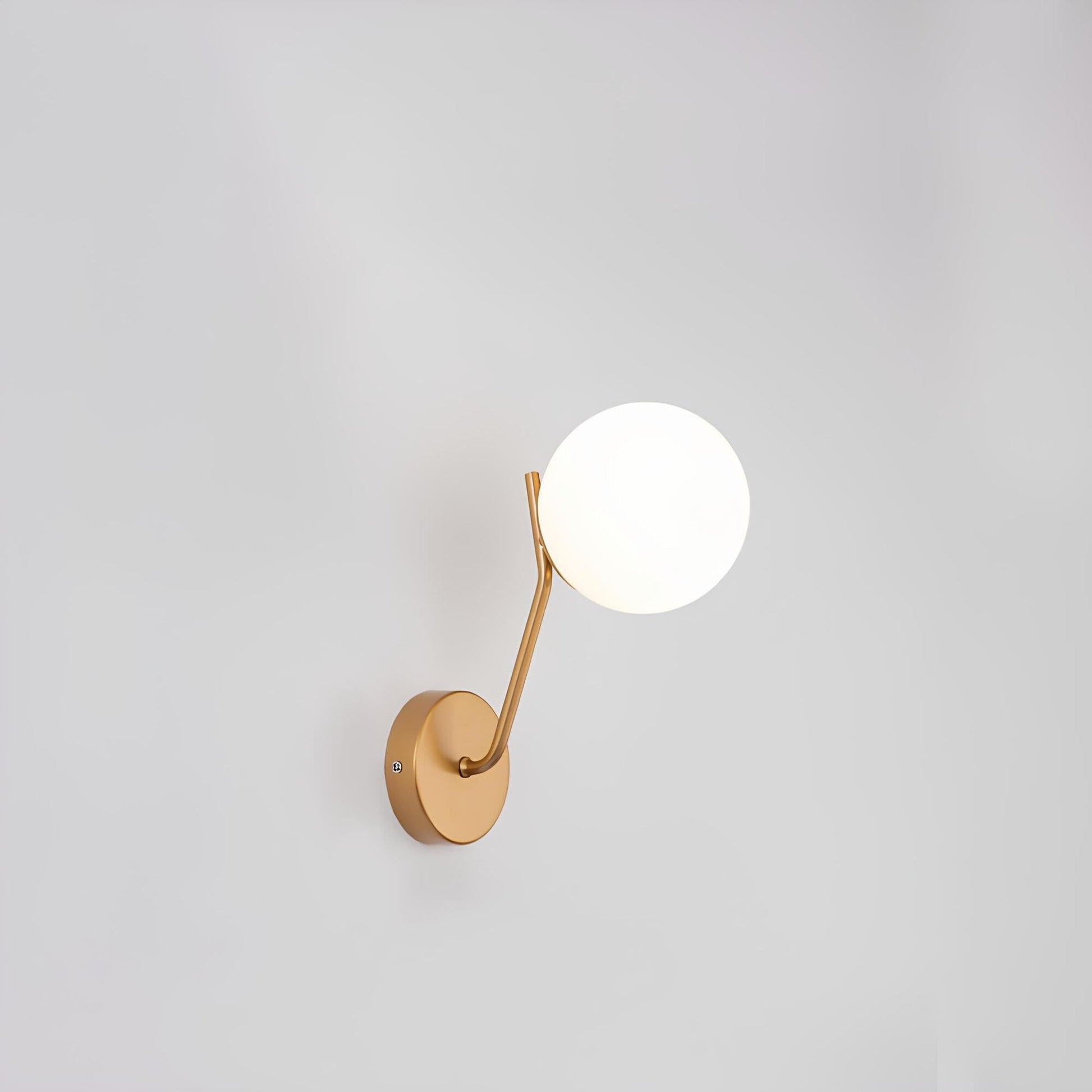 LumiSphere - Moderne cirkulær glasvæglampe