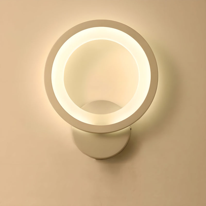 Moderne LED rund væglampe