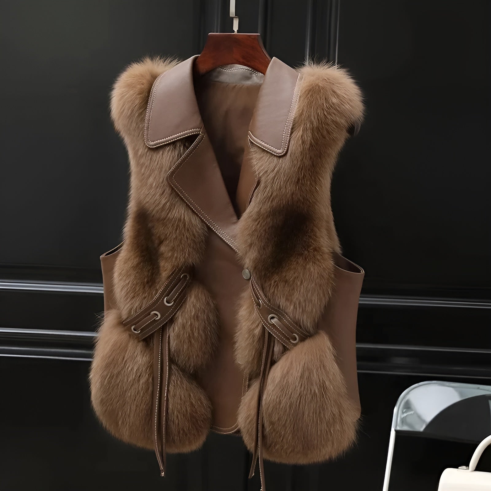 Mila - Komfortabel Faux Fur Vest Jakke