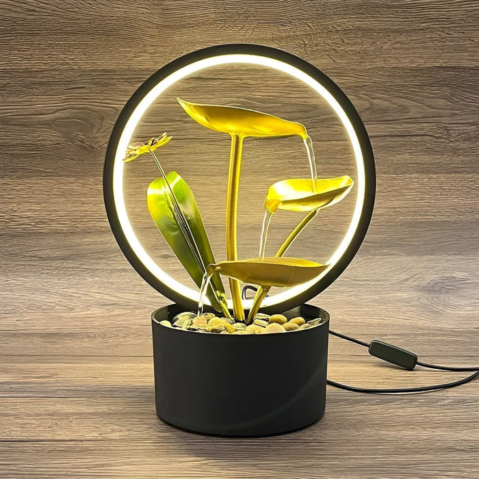 GlowCascade - beroligende vandfald bordlampe