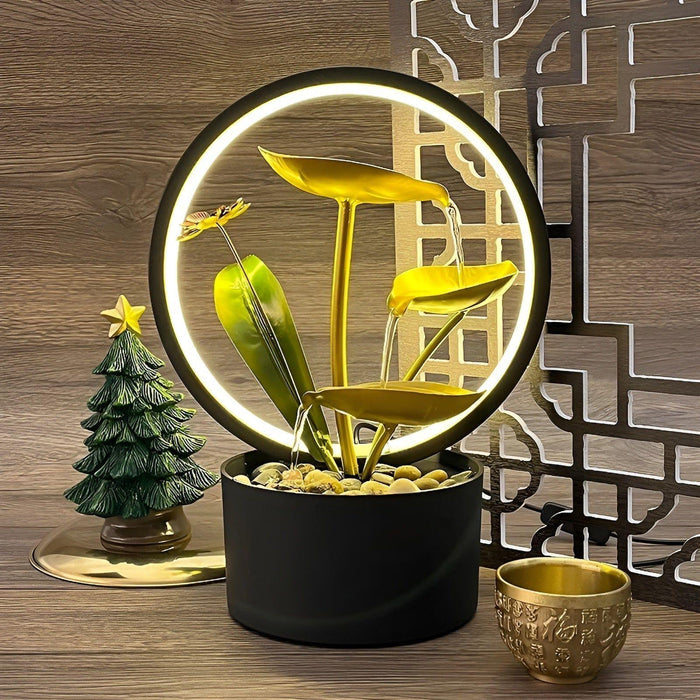 GlowCascade - beroligende vandfald bordlampe
