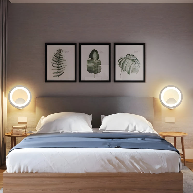 Moderne LED rund væglampe