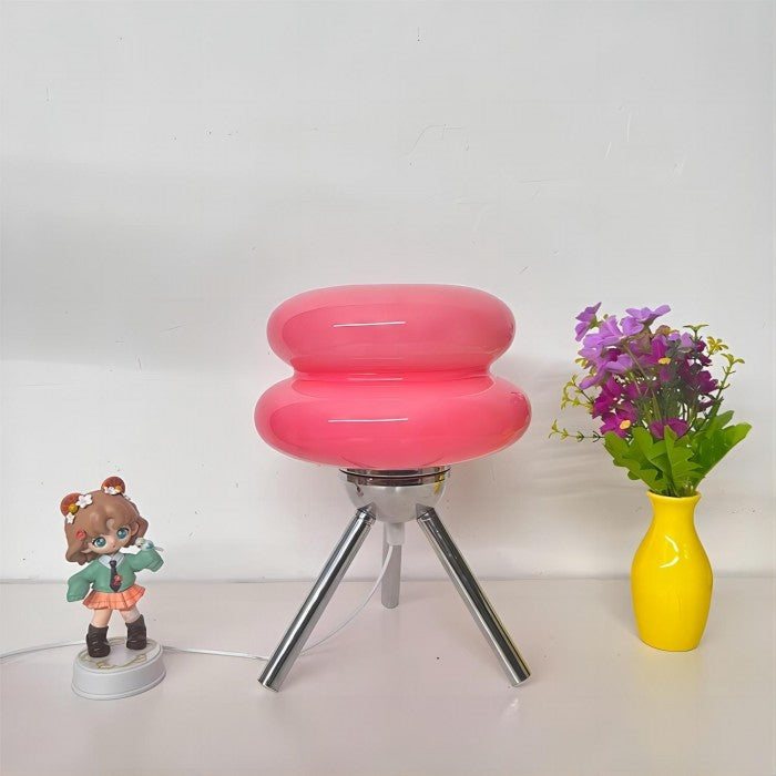 AuraGlass Moderne bordlampe med glasfod