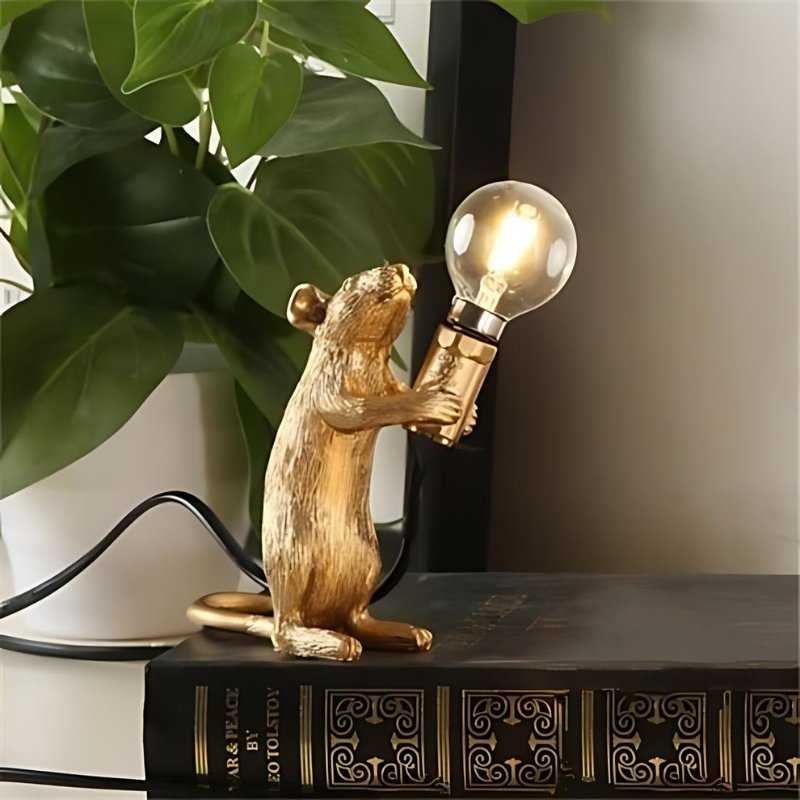 LumoMouse - Dekorativ Bordlampe med Legende Museform