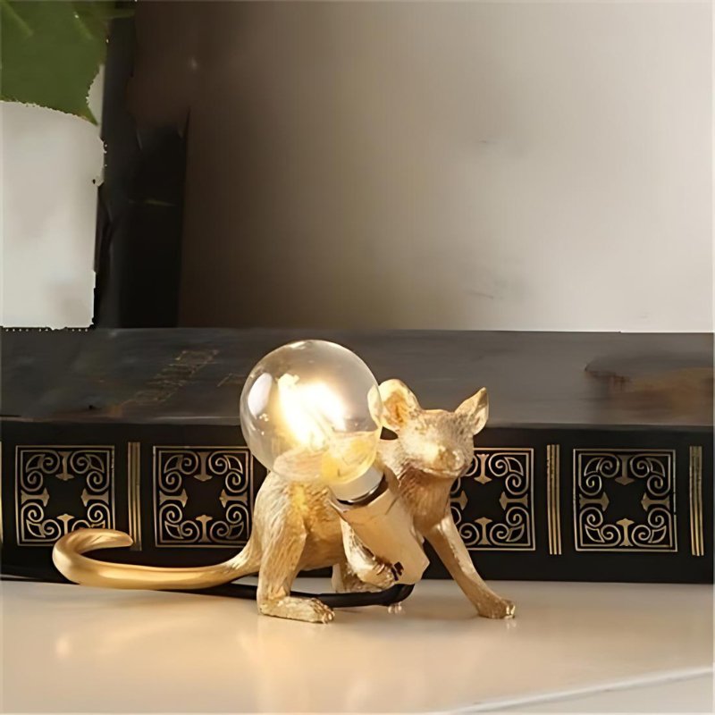 LumoMouse - Dekorativ Bordlampe med Legende Museform