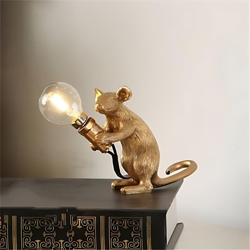 LumoMouse - Dekorativ Bordlampe med Legende Museform