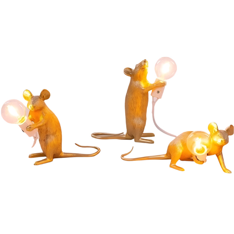 LumoMouse - Dekorativ Bordlampe med Legende Museform