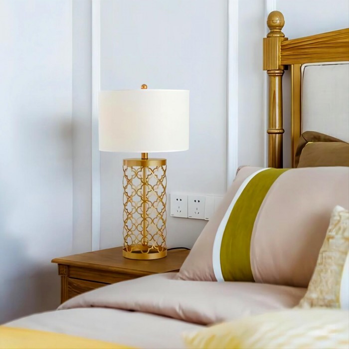 OpalGlow - Elegant gennembrudt bordlampe