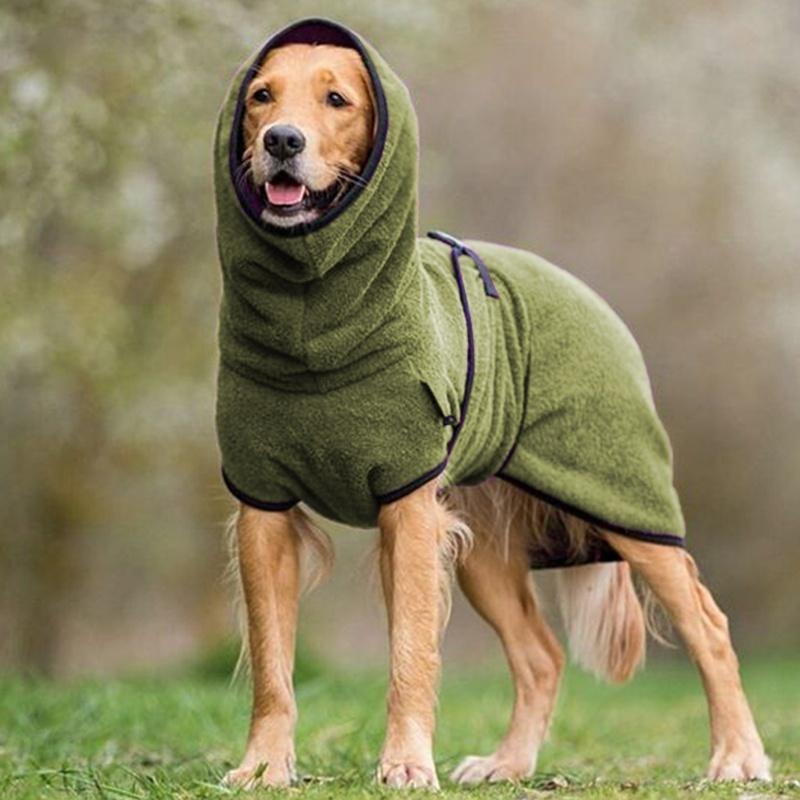 CozyPaws - Hundefrakke med hætte i fleece for varme og komfort