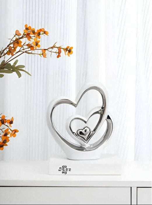 HeartDecor - Unik dobbelt hjerteskulptur