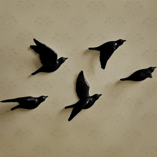 BirdSerenity - unik håndlavet vægkunst