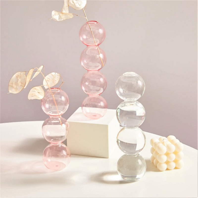 GlassAura -  Elegante håndlavede glaslysestager og vaser
