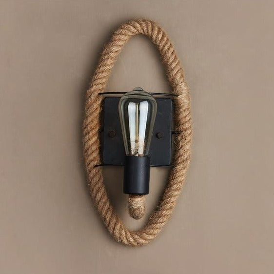RetroGlow Væglampe – Stilfuldt Vintage-Design med Unik Rund Ramme
