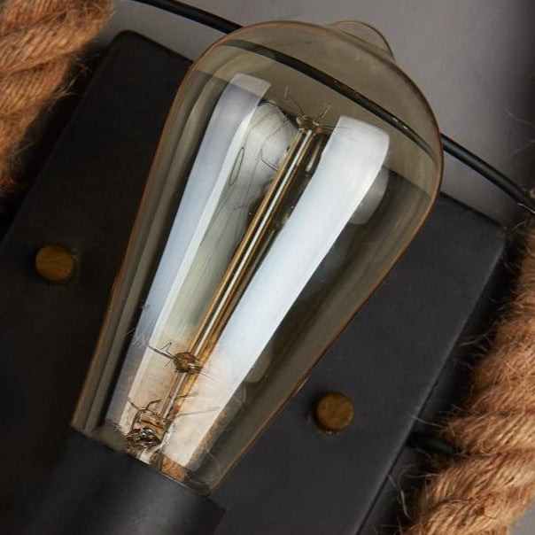 RetroGlow Væglampe – Stilfuldt Vintage-Design med Unik Rund Ramme
