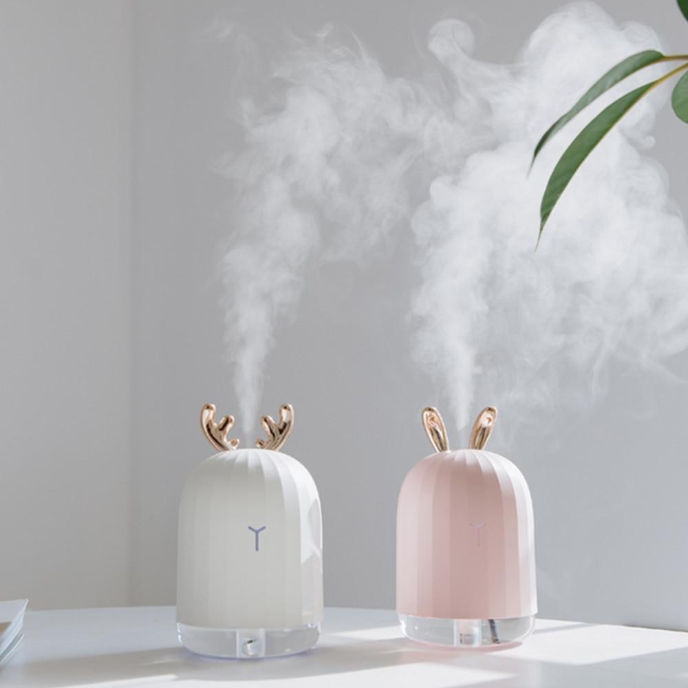 DeerMist Luftfugter – Gevirdesign med Blødt Stemningslys