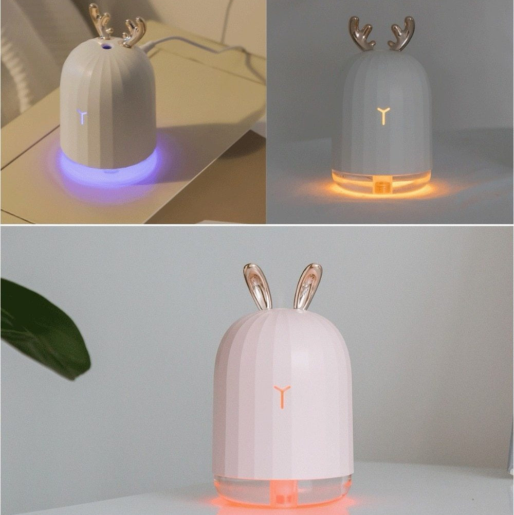 DeerMist Luftfugter – Gevirdesign med Blødt Stemningslys