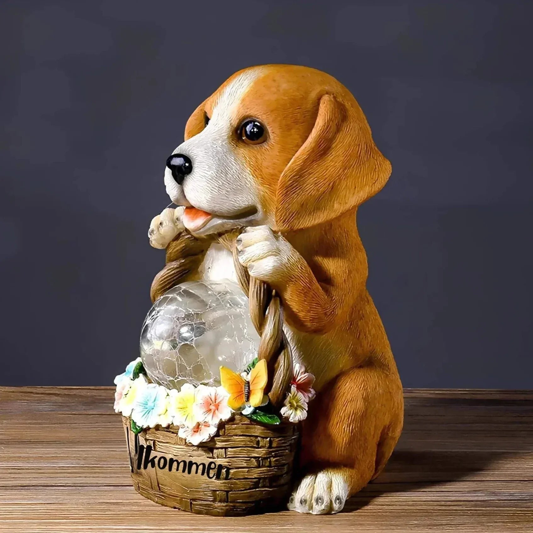 PuppyGlow – Solar havelampe med yndigt hvalpedesign