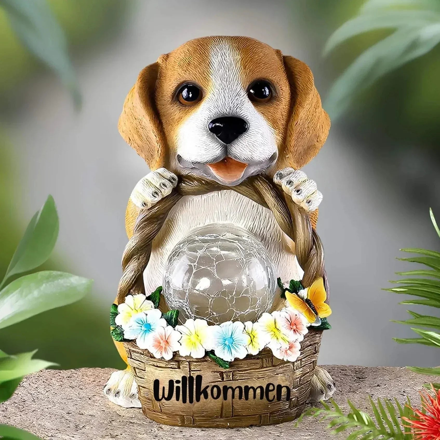PuppyGlow – Solar havelampe med yndigt hvalpedesign