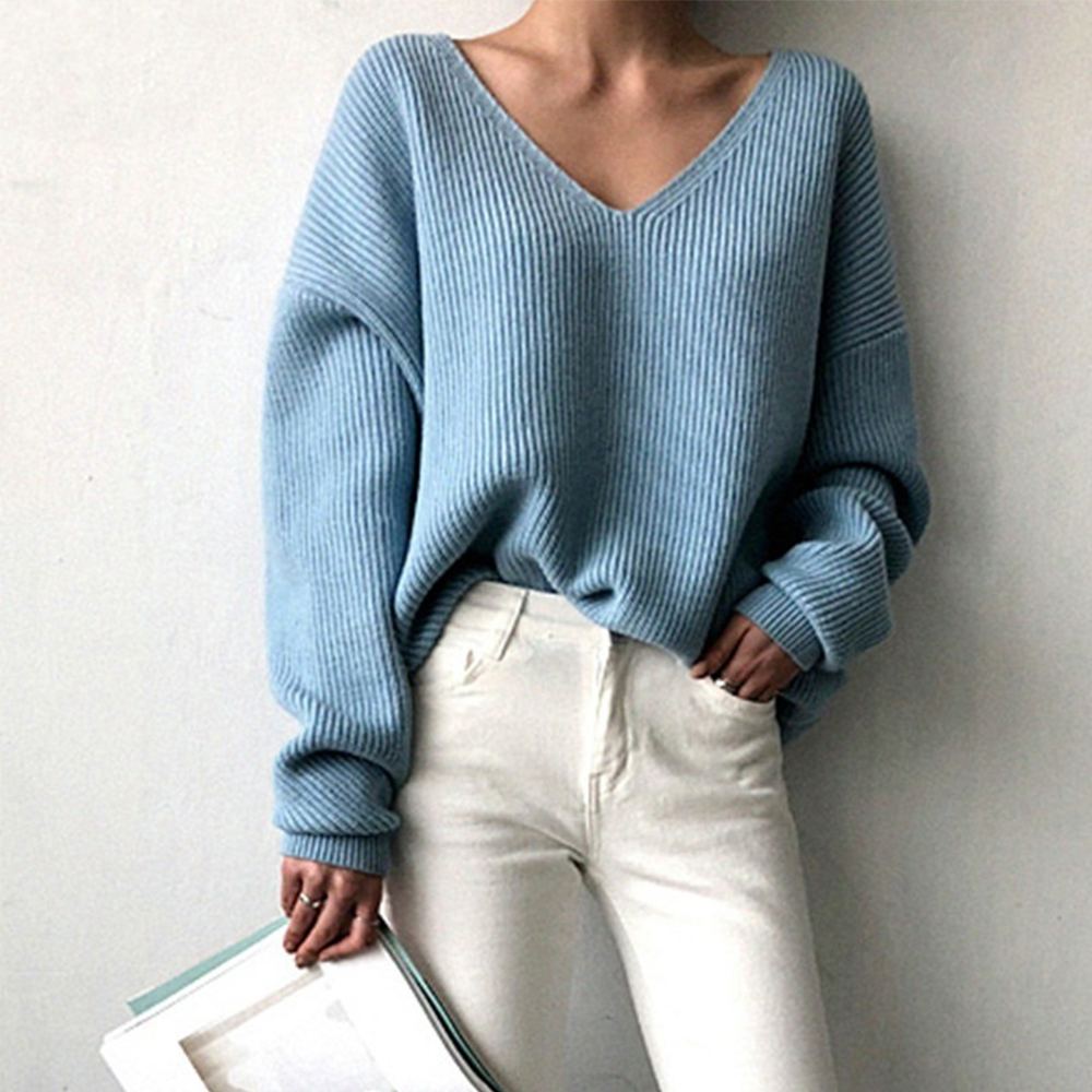 Emma Cozy V-Neck Sweater