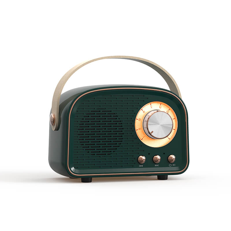 RetroVibe - Bluetooth-højttaler i vintagestil med FM-radio