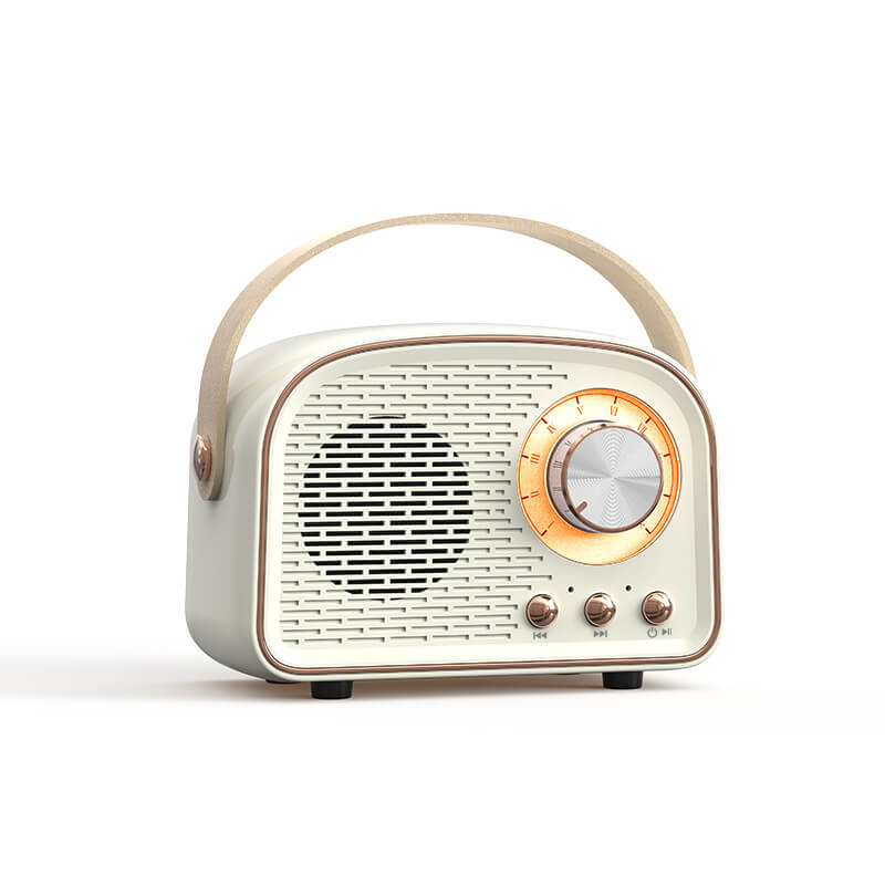 RetroVibe - Bluetooth-højttaler i vintagestil med FM-radio