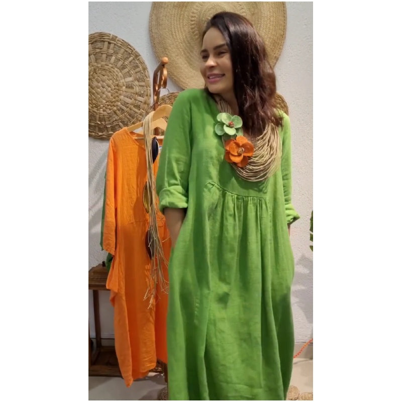 Selina - Boheme-Inspireret Maxi Kjole med Afslappet Elegance