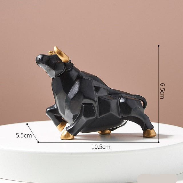 BullArt - Moderne geometrisk figurskulptur af dæk