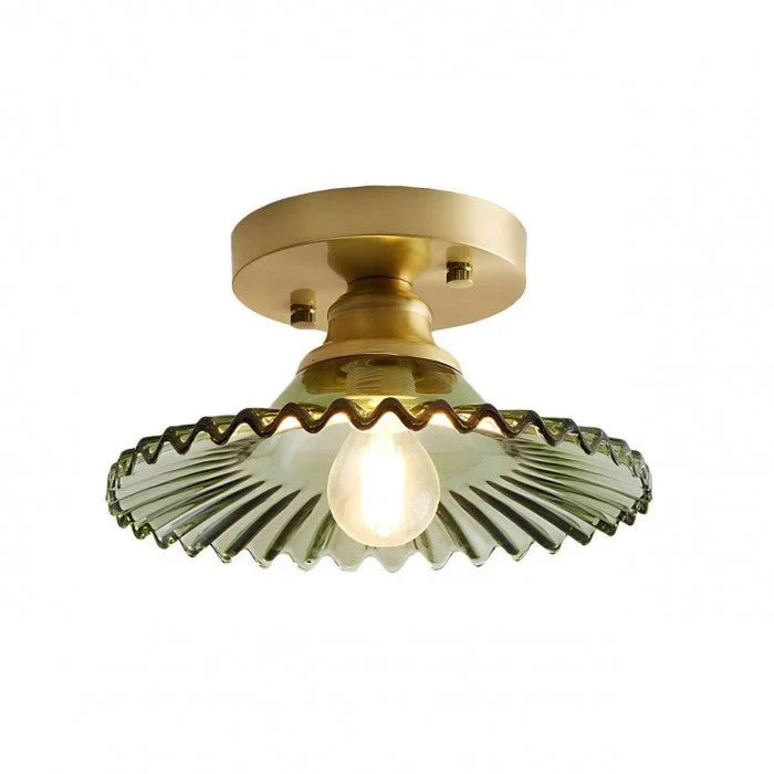 FloraGlow - Ribbed Petal loftslampe