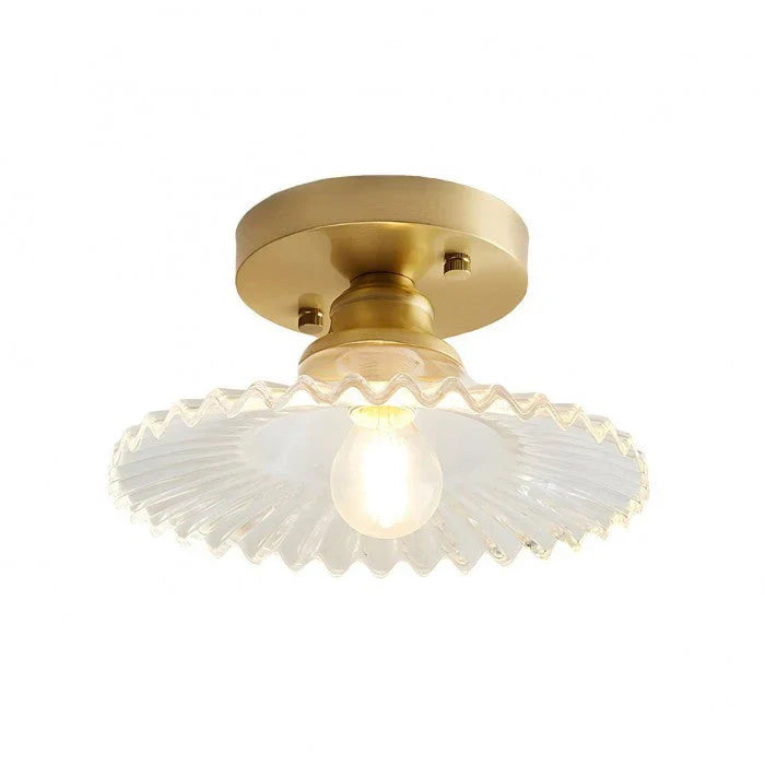 FloraGlow - Ribbed Petal loftslampe