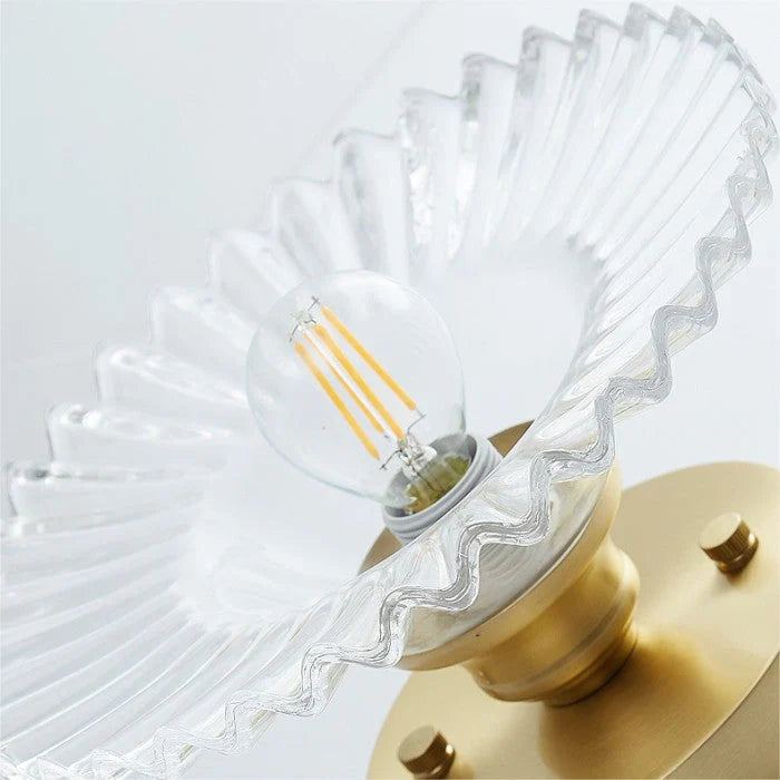 FloraGlow - Ribbed Petal loftslampe