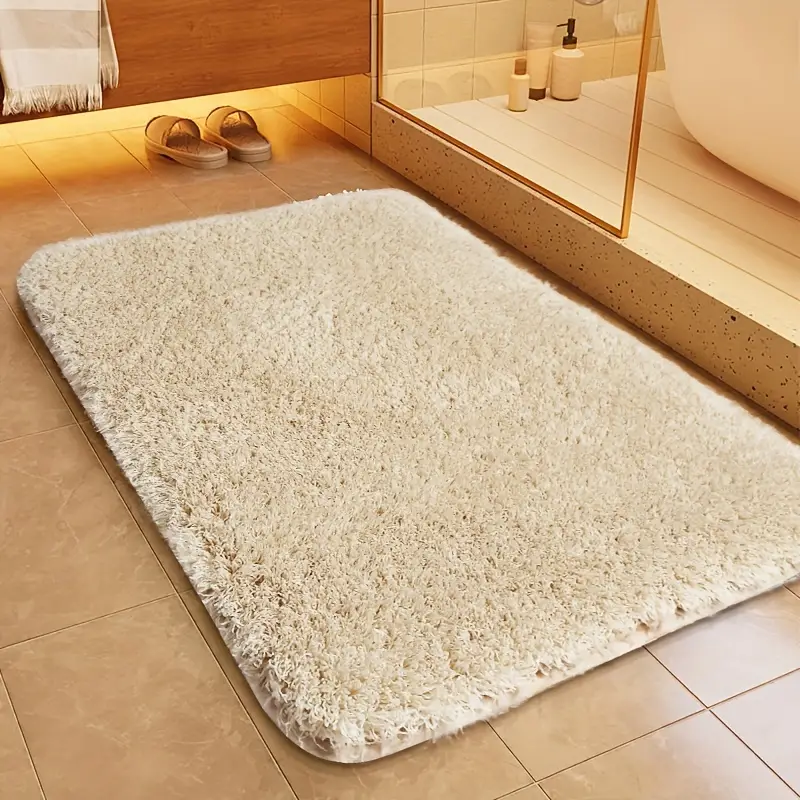 AquaSoft Skridsikker Bademåtte – Blød Komfort & Moderne Design